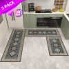Kitchen Rugs Sets of 3, Kitchen Floor Mat Carpet, Washable Non Slip Kitchen Runner Rug, Boho Farmhouse Hallway Doormat for Home Decor