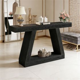 Wooden entrance table, console table, sofa table, with storage space