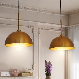 41" Industrial Modern Copper Color Double Pendant Light – Adjustable Ceiling Hanging Lamp with Bright Finish for Dining Room, Kitchen