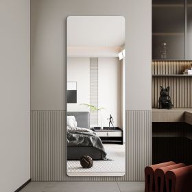 60"x 15" inch Full Body round corner mirror for Living Room Bedroom Cloakroom Wall hanging with hanging hole High quality 5mm silver mirror Explo