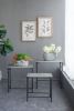 Set of 3 The Gilbert Nesting Tables Metal Plant Stand, L:24x14x26" M:21.5x11.5x23" S:19x9x20"