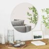Wall Mirror Round Ø 19.69 in Tempered Glass