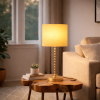 Modern Classic Desk Lamp Villa Living Room Bedroom Study Decorative Sereno Table Lamp Ochre and Gold 110-120V Table Light
