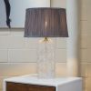 High Quality Hotel European Modern Bed Side nightstand Decorative Led Table/desk Lamp Luxora Table Lamp Gold - Clear and Grey 110-120V