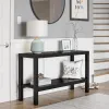 Parsons Console Table;  Multiple Colors Available - Black Oak