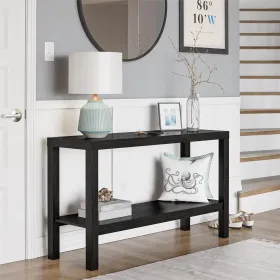 Parsons Console Table;  Multiple Colors Available - Black Oak