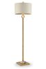 63.25-Inch Perspicio Solid Crystal Orb Gold Column Floor Lamp