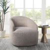 Upholstered 360 Degree Swivel Chair Beige See below