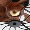Indoor Low Profile 20 Inch Industrial 7 Blades Remote Control Ceiling Fan with Bulb Light
