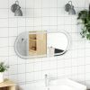LED Bathroom Mirror 35.4"x15.7" Oval
