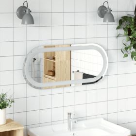 LED Bathroom Mirror Transparent Glass 27.6 x 11.8 in