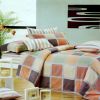 Blancho Bedding - [Modern Plaid] Luxury 7PC Bed In A Bag Combo 300GSM (Queen Size)