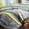 Blancho Bedding - [Tonal Stripe] Luxury 7PC Bed In A Bag Combo 300GSM (King Size)
