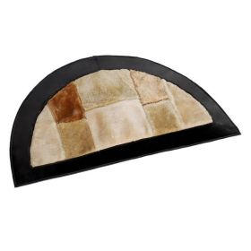 Onitiva - [Queen Beige Marble] Patchwork Rugs (27.6 by 15.7 inches)