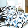 Blancho Bedding - [Artistic Blue] Luxury 10PC MEGA Bed In A Bag Combo 300GSM (King Size)