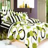 Blancho Bedding - [Artistic Green] Luxury 10PC MEGA Bed In A Bag Combo 300GSM (Queen Size)