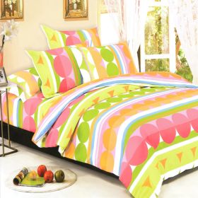Blancho Bedding - [Colorful Days] 100% Cotton 7PC Bed In A Bag (Queen Size)