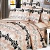 Blancho Bedding - [Beige Brown Classic] 100% Cotton 7PC Bed In A Bag (Queen Size)