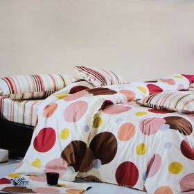 Blancho Bedding - [Colorful Bubbles] Luxury 7PC Bed In A Bag Combo 300GSM (Queen Size)