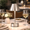 Elegance Rechargeable LED Table Lamp Brushed Nickel LED Touch Switch