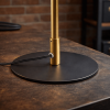 Dimond Black LED Table Lamp with On/Off Switch Round Metal Base