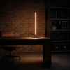 Dimond Black LED Table Lamp with On/Off Switch Round Metal Base