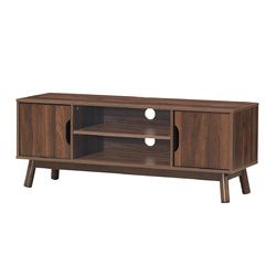 50" Wood Media TV Stand with Storage Shelf