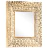 Mirror Natural mango wood Solid mango wood Medium