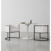 Manhattan Comfort Bali White and Black Faux Leather Dining Chair