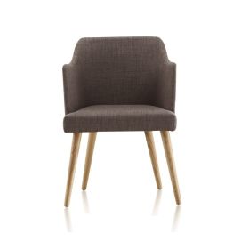 Manhattan Comfort Kee Woven Linen Dining Chair in Pebble