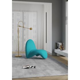 Manhattan Comfort MoMa Teal Wool Blend Accent Chair