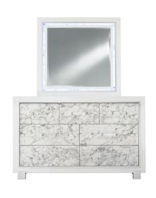 SKYE MARBLE WHITE MIRROR