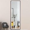 22" x 65" Led Lighted Full Length Mirror; Body Mirrors with Oil Brass Frame; Touch Switch and Stepless Dimmable
