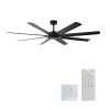 72 inch Ceiling Fans no Light with Remote Control, 8 Reversible Blade, Quiet DC Motor, Timer Function, 6-Speed