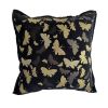 17.7in Vintage Butterfly Throw Pillow with Cover – Decorative Monarch Floral Cushion Case