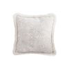17.7in French Jacquard Woven Pillow Cover – Peony Floral Decorative Throw Pillow Case