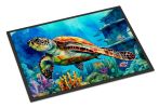 NEW Loggerhead Sea Turtle Doormat Front Door Mat Indoor Outdoor Rugs for Entryway, Non Slip Washable Low Pile, 18H X 27W