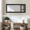 71"*31"Solid wood inner beveled edge, right-angled rectangular black full-length mirror for Living Room, Bedroom, Hanging or Leaning Against The Wall