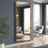 71"x31"Aluminum alloy rounded corners rectangular imitation electroplated full-length mirror Bathroom Vanity Mirror for Bedroom Entryway