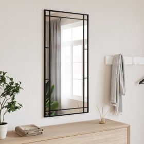 Wall Mirror Black Glass Medium Wall mounting Wall Mirror