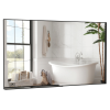 60*36" Oversized Modern Rectangle Bathroom Mirror with Balck Frame Decorative Large Wall Mirrors for Bathroom Living Room Bedroom Vertical or Horizont