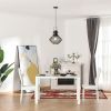 Industrial Pendant Light Fixtures with Adjustable Hanging Chain, Black