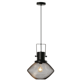 Industrial Pendant Light Fixtures with Adjustable Hanging Chain, Black