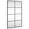 Wall Mirror Black 19.7"x31.5" Rectangle Iron