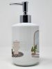 Fawn Pug Ceramic Soap Dispenser Hand Soap Dispenser Pump Bottles for Bathroom Kitchen, Empty Refillable Liquid Soap Container