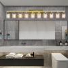 10 Light Gold Vanity Lights for Mirror, 52inch Modern Gold Bathroom Wall Lighting for Bedroom, Living Room