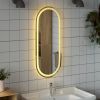 LED Bathroom Mirror 35.4"x15.7" Oval
