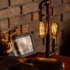 Nebula Steampunk Handmade Vintage Adjustable Pipe Lamp