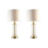 Glass Cylinder Table Lamp Set of 2