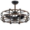 Raven 8-Light 3-Blade 29-inch Lighted Ceiling Fan